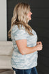 Camouflage My Feelings Ribbed Top- Grey Camo