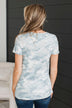 Camouflage My Feelings Ribbed Top- Grey Camo