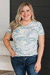 Camouflage My Feelings Ribbed Top- Grey Camo