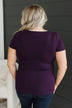 Find My Way Home Ribbed Top- Plum
