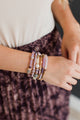 Dazzling Smiles Stackable Bracelet Set- Purple