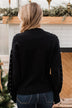 Heart Of The Party Knit Sweater- Black