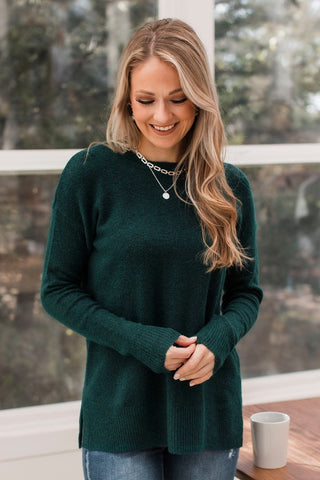 Large hot sale green sweater