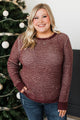 Undeniable Chemistry Knit Sweater- Wine