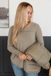 Fireside Memories Long Sleeve Top- Dusty Olive