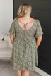 Back To Your Roots Floral Dress- Ivory & Olive