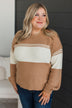 Likely To Swoon Knit Sweater- Dusty Apricot