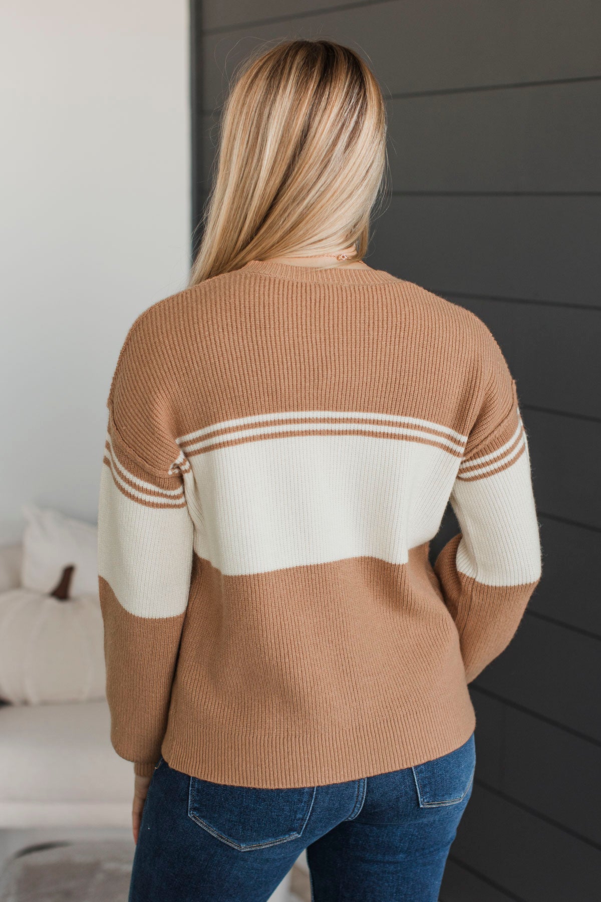 Likely To Swoon Knit Sweater- Dusty Apricot