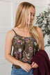 All Time Favorite Floral Tank Top- Dark Olive