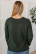 Coveted Beauty V-Neck Sweater- Spruce