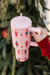 Katydid Pink Nutcrackers Travel Tumbler