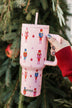 Katydid Pink Nutcrackers Travel Tumbler