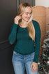 No Limitations Long Sleeve Top- Teal Green