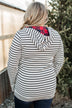 Easy To Love Quarter Zip Hoodie- Oatmeal & Buffalo Plaid