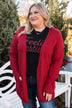 Incredibly Cool Knit Cardigan- Holiday Red