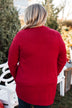 Incredibly Cool Knit Cardigan- Holiday Red