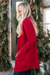 Incredibly Cool Knit Cardigan- Holiday Red