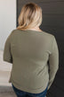 In The Clear Long Sleeve Top- Light Olive