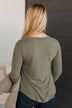 In The Clear Long Sleeve Top- Light Olive