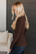 Lovely Sight Long Sleeve Top- Chocolate