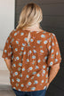 Forever Special Floral Blouse- Rust