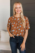 Forever Special Floral Blouse- Rust