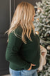 Ahead Of The Times Knit Sweater- Forest Green