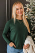 Ahead Of The Times Knit Sweater- Forest Green