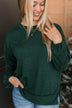 Profound Feelings Long Sleeve Top- Hunter Green