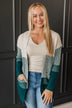 Just For Once Open Front Cardigan- Dark Teal