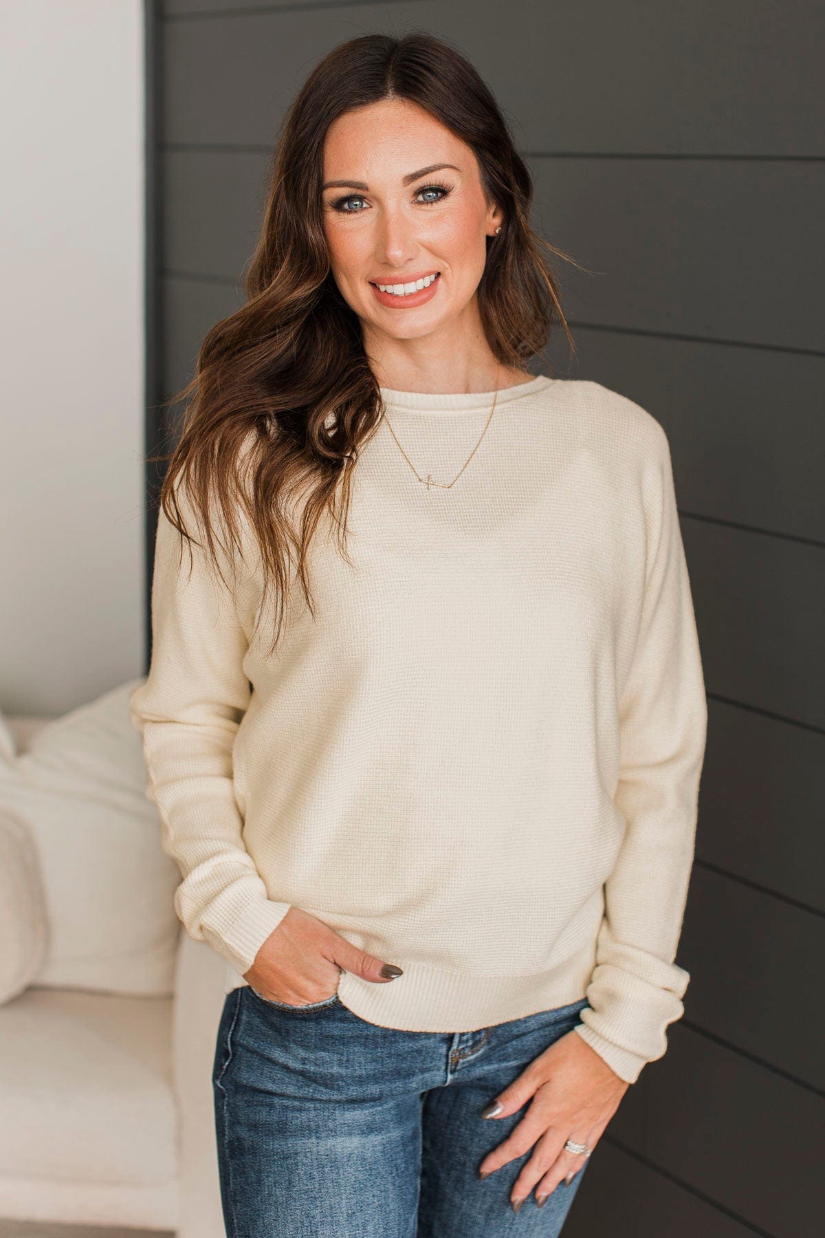 Immediate Yes Knit Sweater- Ivory