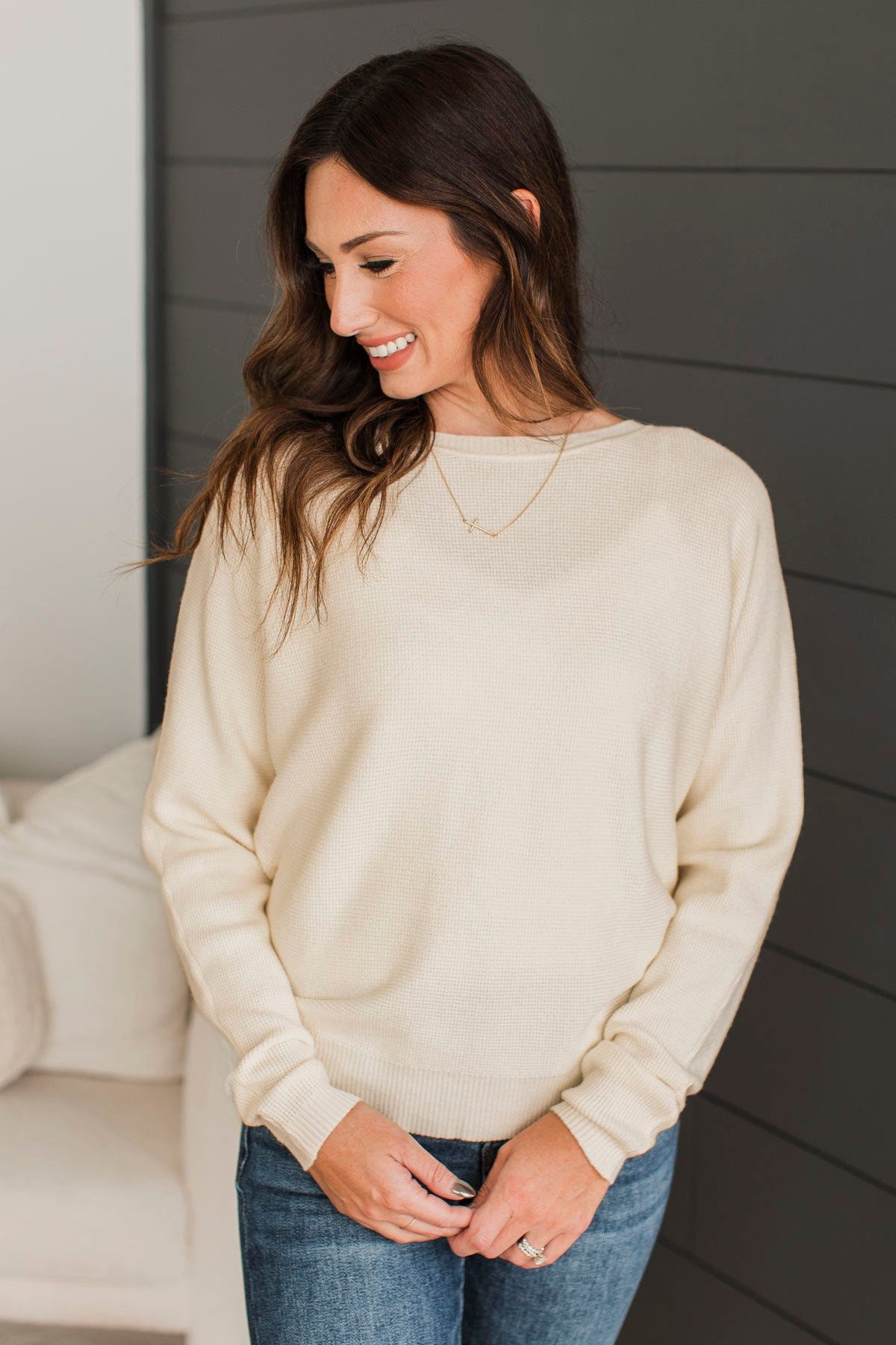 Immediate Yes Knit Sweater- Ivory