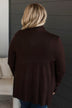 As Easy As Can Be Cardigan- Dark Brown