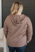 Second Chances Hooded Pullover Top- Mocha