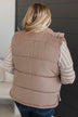 Sights Unseen Puffer Vest- Mocha