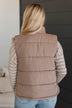 Sights Unseen Puffer Vest- Mocha