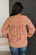 Always In Bloom Floral Blouse- Rust