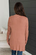 Comfortable With Myself Knit Cardigan- Marsala