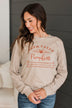 "Farm Fresh Pumpkins" Graphic Top- Light Taupe