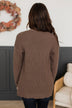 Seeking Your Love Knit Cardigan- Dark Mocha