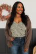 Seeking Your Love Knit Cardigan- Dark Mocha