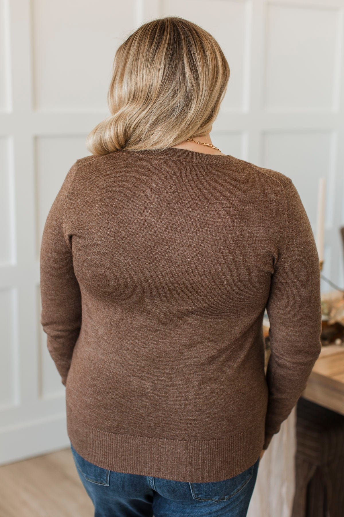 Easy To Remember Lightweight Sweater- Brown