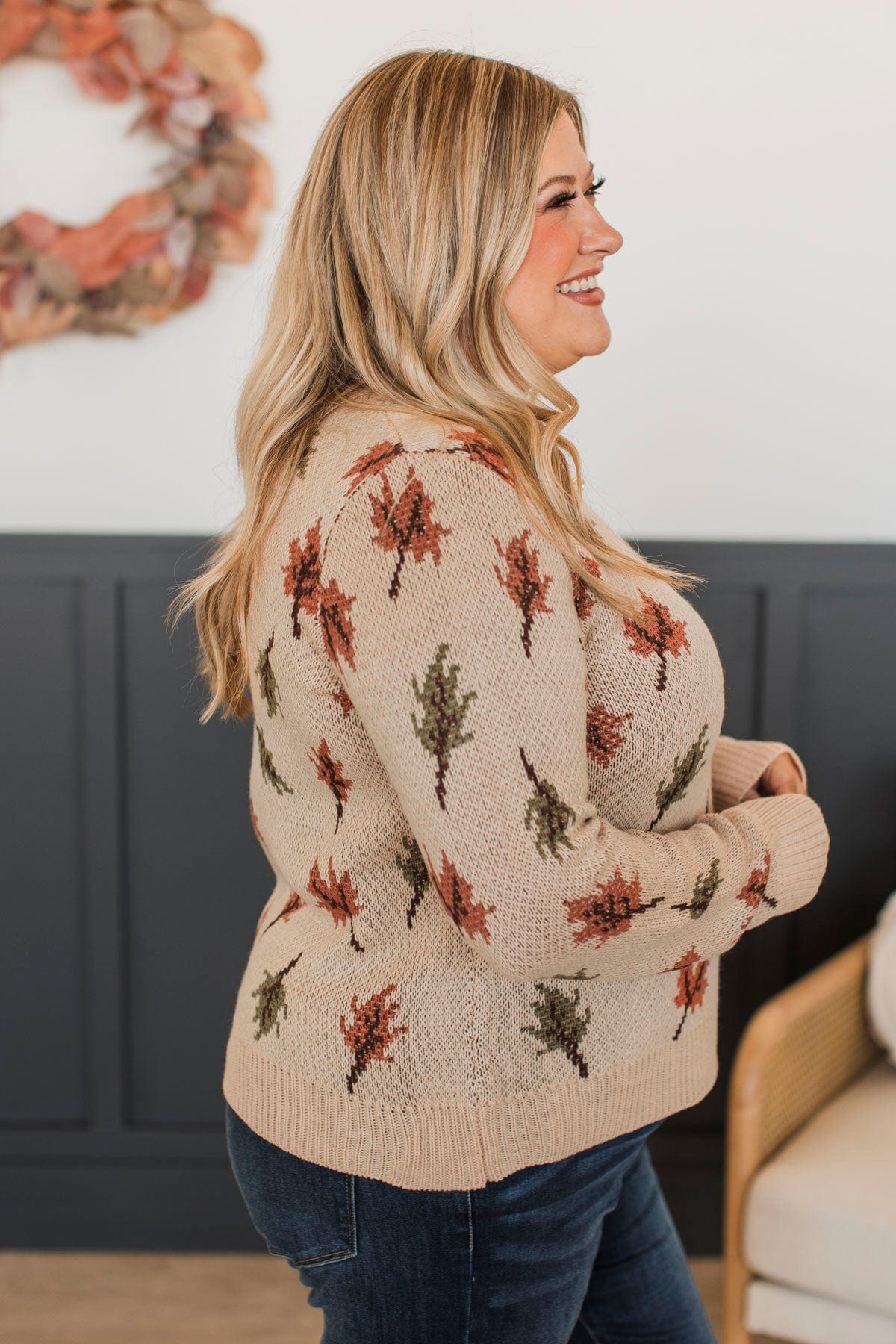 Essence Of Autumn Knit Sweater- Oatmeal