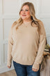 Ahead Of The Times Knit Sweater- Oatmeal