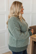 Can't Be Ignored Knit Sweater- Dark Sage