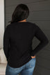 Learn As You Go Ribbed Top- Black