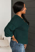 All The Buzz Knit Dolman Top- Hunter Green