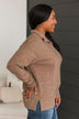 Calling To You Knit Pullover Top- Mocha