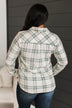 Thread & Supply Free Falling Plaid Shirt Jacket- Ivory & Mint