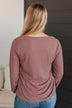 So Relatable Long Sleeve Top- Dusty Rose